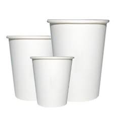Vasos 12oz  Carton Blanco Una pared 