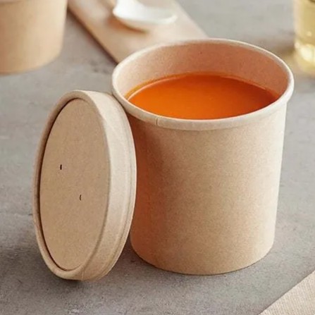 Tapa Envase 16oz (115mm) Kraft