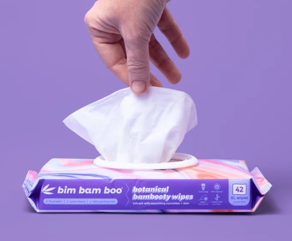 Bamboo Flushable Wipes S/Aroma