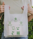 Bolsa T-Shirt compostable 38x23x6 cm Peq