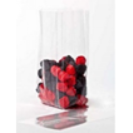 Bolsa Plana de PLA con Fuelle ( 4 5/16X9 9/16) Paq 100uds