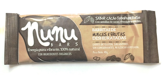  Nunu Bars Fruit Cocoa Energy Bar