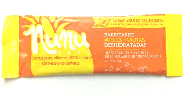  Nunu Bars Fruits of Paradise Energy Bar