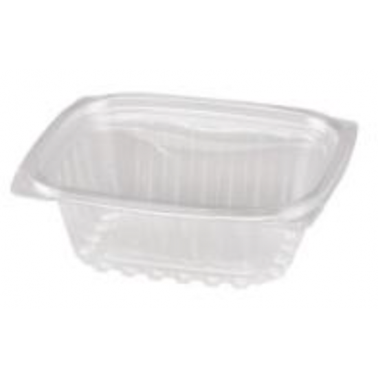 Deli rectangular PLA tapa articulada 8oz ( Paq 50 uds) Tapa Articulada.
