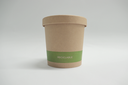 Envase 12 oz Kraft raya verde