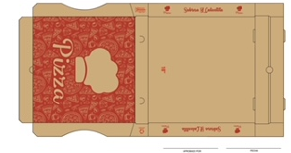 Caja cartón para pizza #16