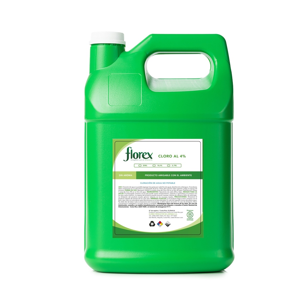 Chlorine 4% Florex Gallon