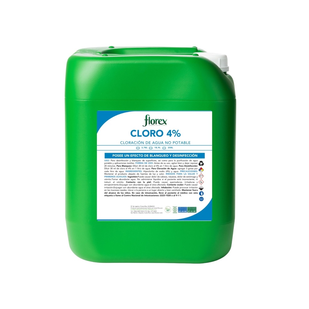 Cloro 4% Florex Pichinga