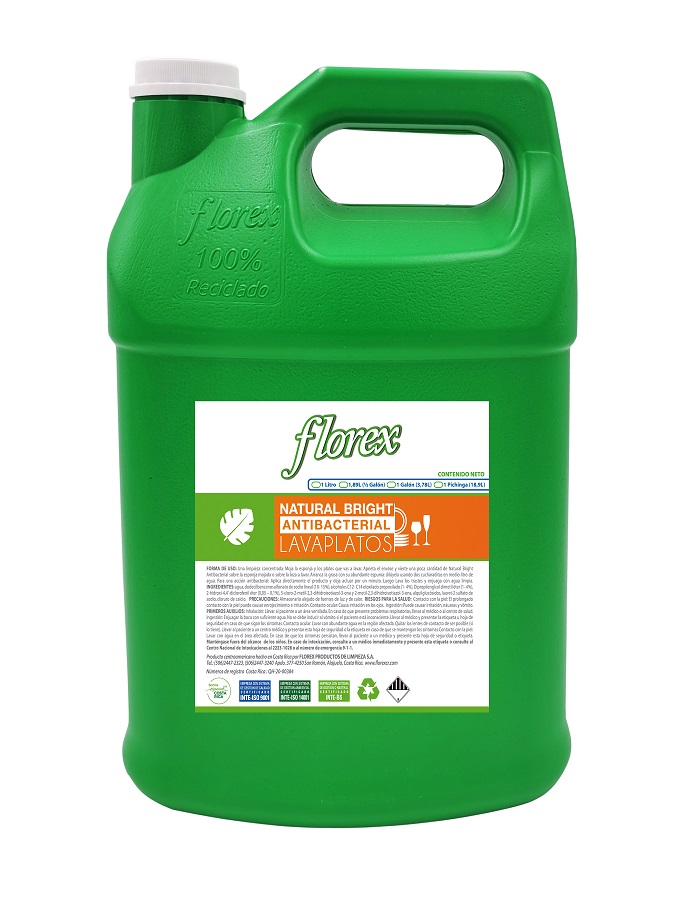 Dishwasher "Natural Bright Antibacterial" Florex Gallon