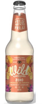Wild Kombucha Zero Limonada y Toronja