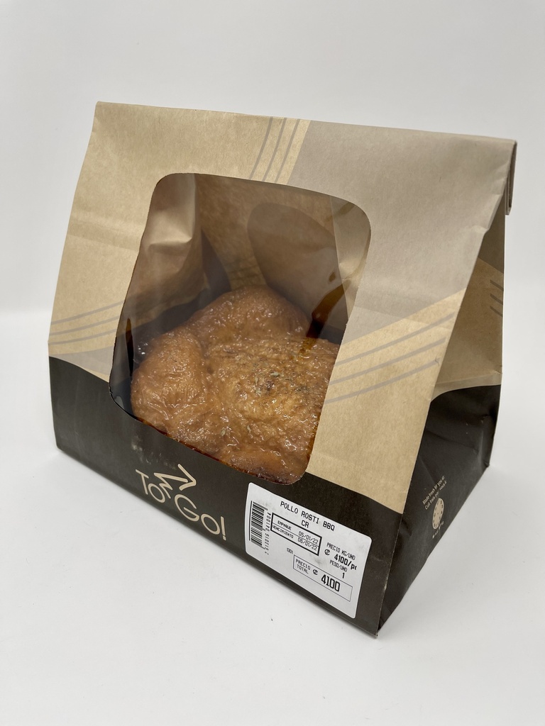 Bolsa con Ventana p/ Pollo (8.75"x6"x10.75") CP
