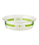 Round Deli 8oz Green Stripe