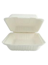Plain Sugarcane Bagasse Trays 8x8