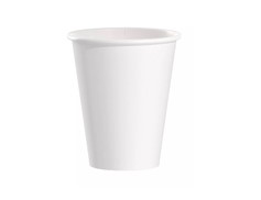 Vasos 8 oz  Carton Blanco Una pared