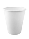White Cardboard+PLA Single Wall Cup 8oz