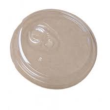 Flat PLA Cup Lid 20oz with Hole 98mm