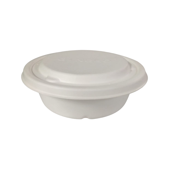 Half Sugarcane Bagasse 16oz with Lid