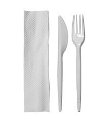 Fork Knife and Napkin Set CP