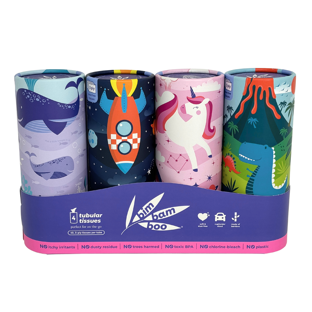 BimBamBoo Tubular Facial Tissue 4Pack.