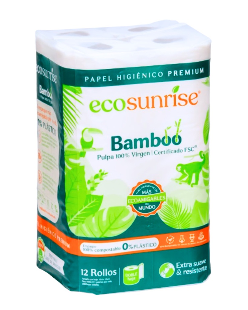 Sunrise Toilet Paper, 12 rolls, 2-ply