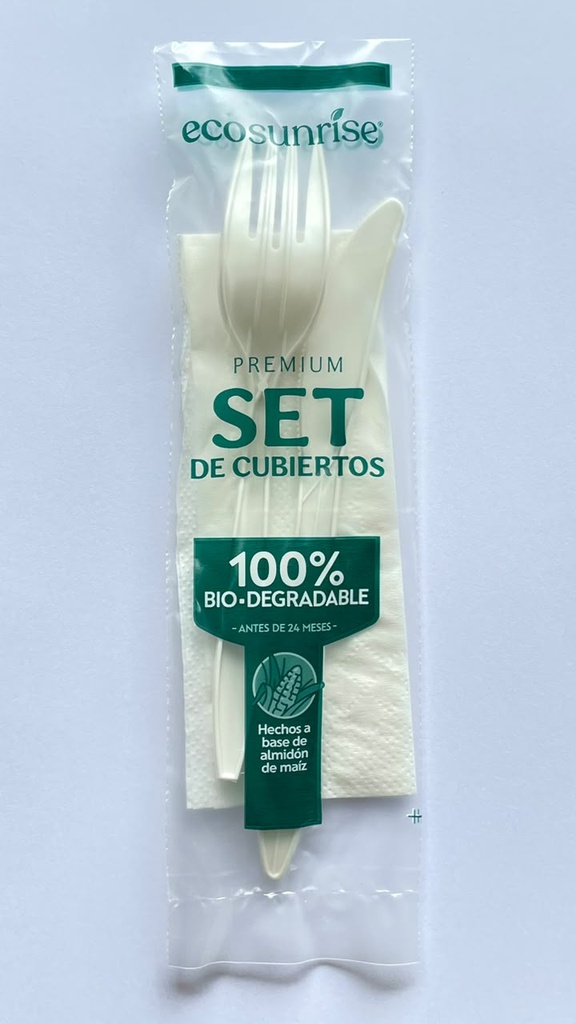 Fork, Knife, and Napkin Set