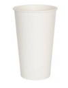 Vasos Cartón 16oz  Blanco una pared
