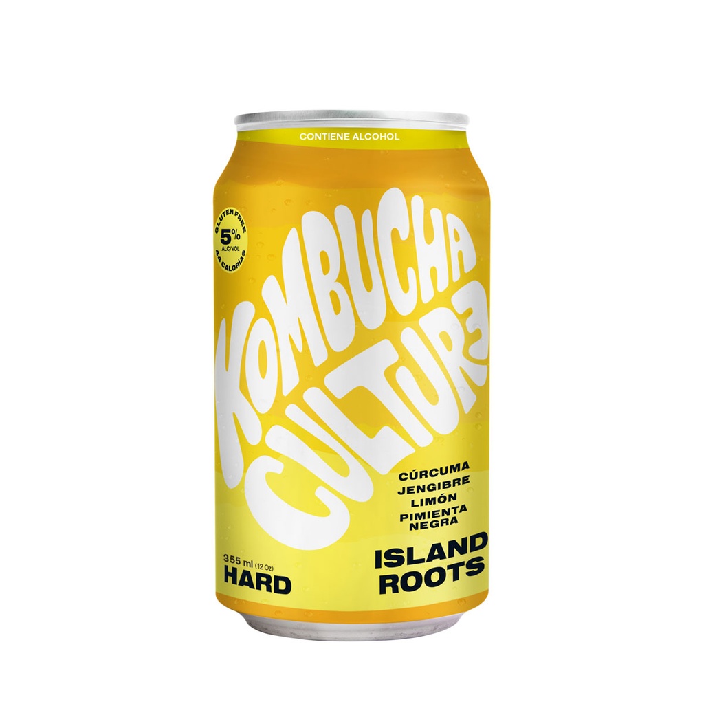 Island Roots Hard (Cúrcuma, Jengibre, Limón, Pimienta Negra + Levadura) 