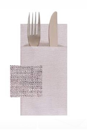 Servilleta Air Laid Canguro Texas Gris 40x32 (20x30uds)