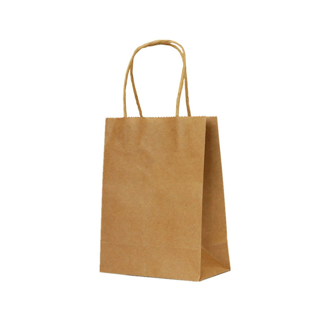 Bolsa Kraft manigueta Boutique peq 17 cm ancho x 10 cm fondo x 21 cm de alto 