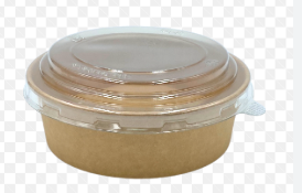 Tazon Kraft 500ml Con tapa Plastica