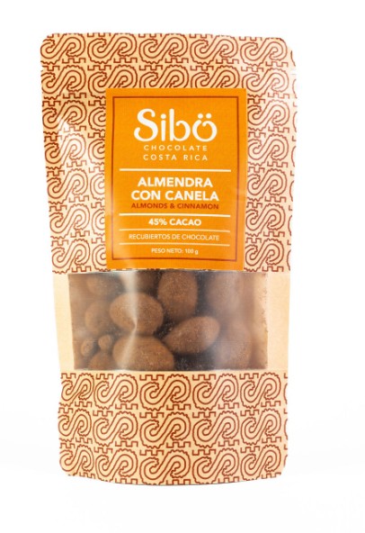 Almendra recubierta Choco 45%-Canela (100gr)