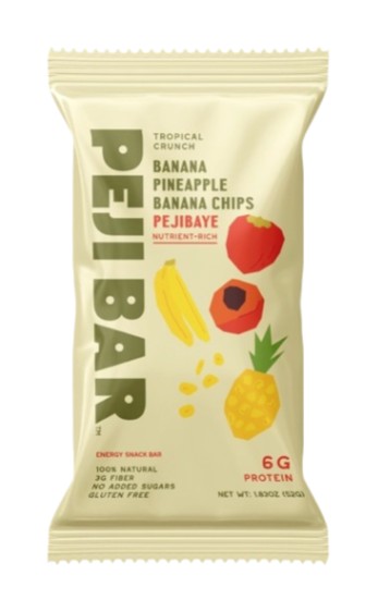 Tropical Crunch (Banano,piña,chips banano,pejibaye)