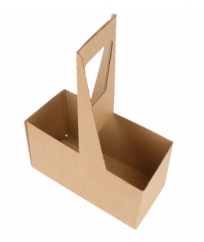 Cardboard cup holder with handle, #2 
