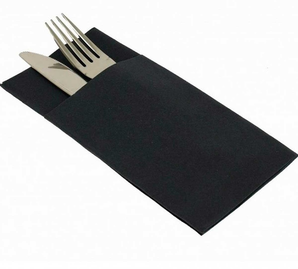 Black Kangaroo Point-to-Point Napkin 40x30