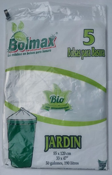 Bolsa Jardín Bolmax  transparente 85x120 cm paq 5uds