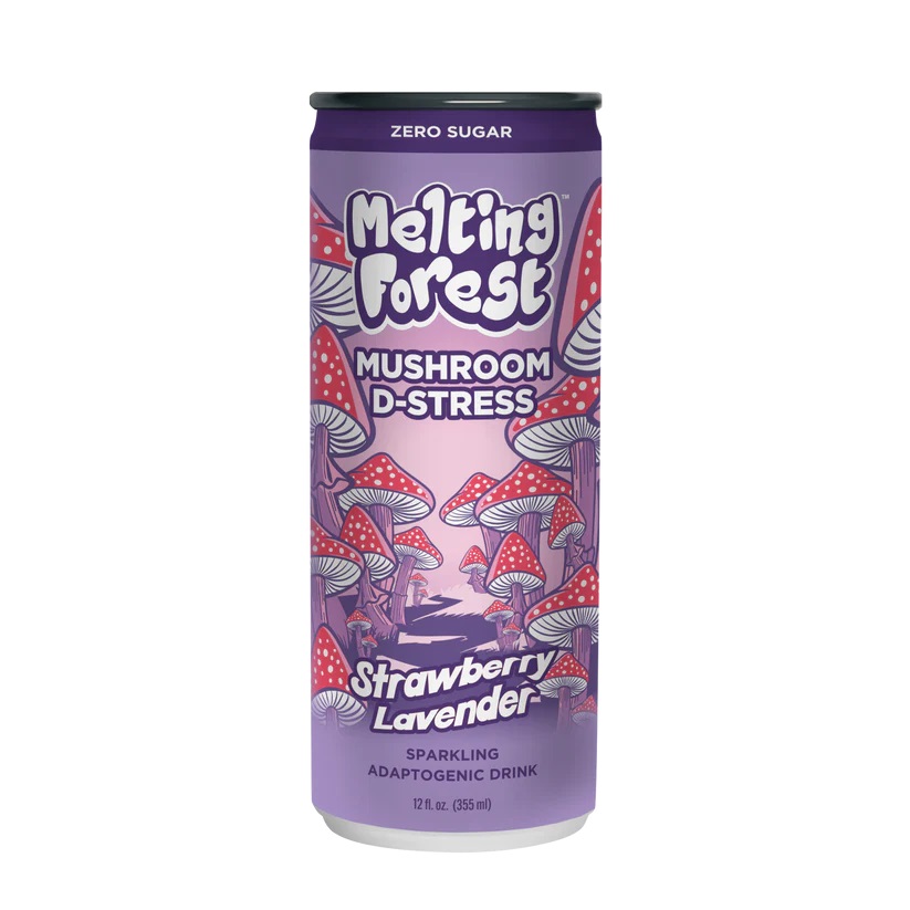 D-Stress Mushroom Drink - Strawberry Lavender 