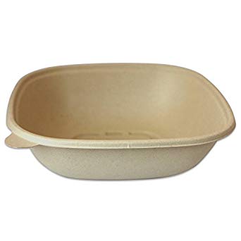 48 oz Fiber square bowl CP