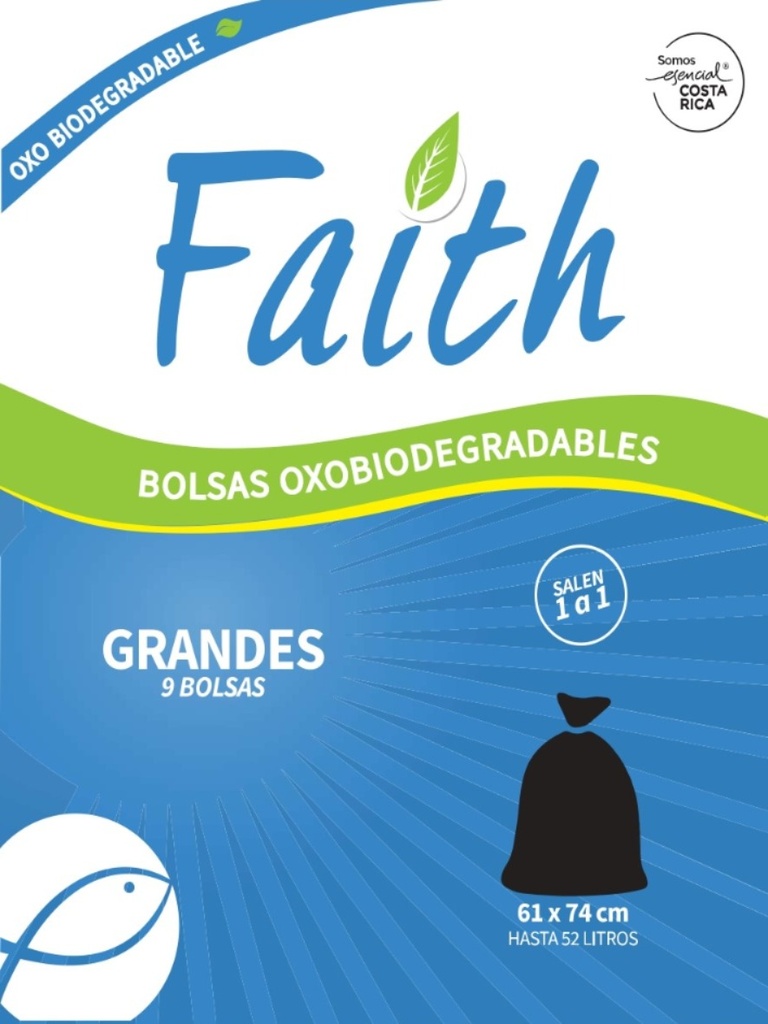 Bolsa Grande Negra OXO paq 9uds