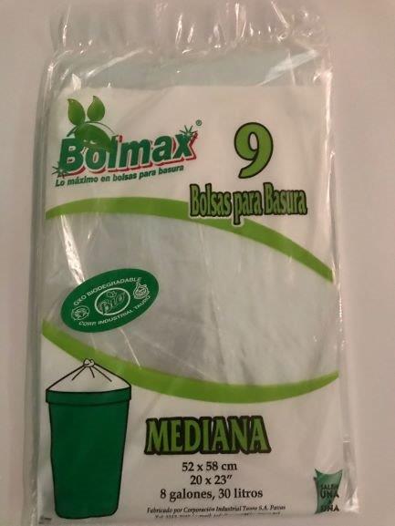 Bolsa Mediana Bolmax  transparente 52x58 cm paq 9 uds