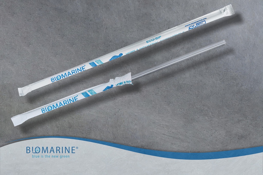 Transparent Acetate Straw 6 mm x 21cm