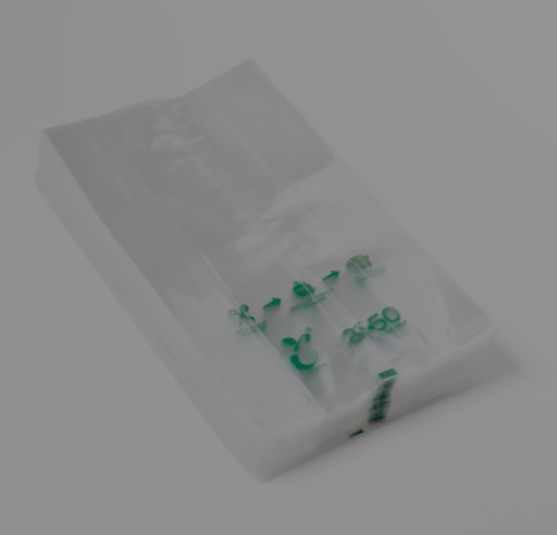 Bolsa Fondo plano de PLA con fuelle  2 3/4 x 2 1/2 x 9