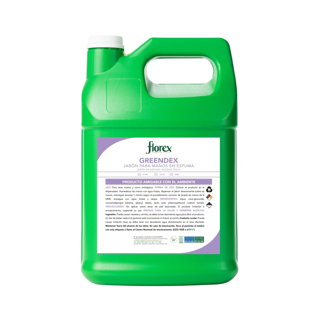 Jabón Espuma Florex Galón Mandarina CP