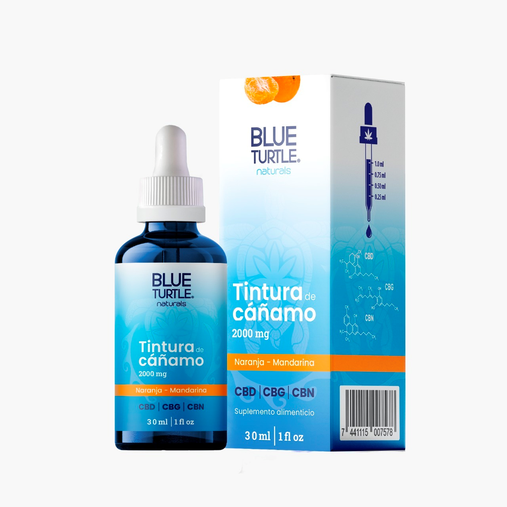 Blue Turtle Tincture - Orange-Mandarin - 2000mg CBD/CBG/CBN NP