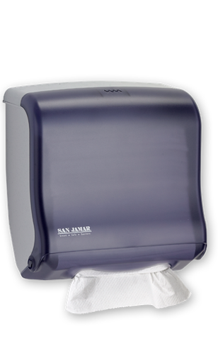 [SJ000200] Economical 'Ultrafold' Interfolded Towel Dispenser Black CP 