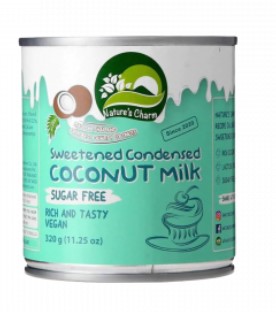 Leche condensada de coco sin azucar, 320 ml