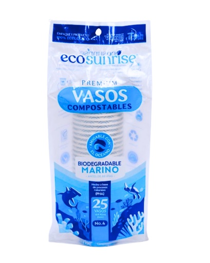 Vaso PHA Compost. 4oz (25U)