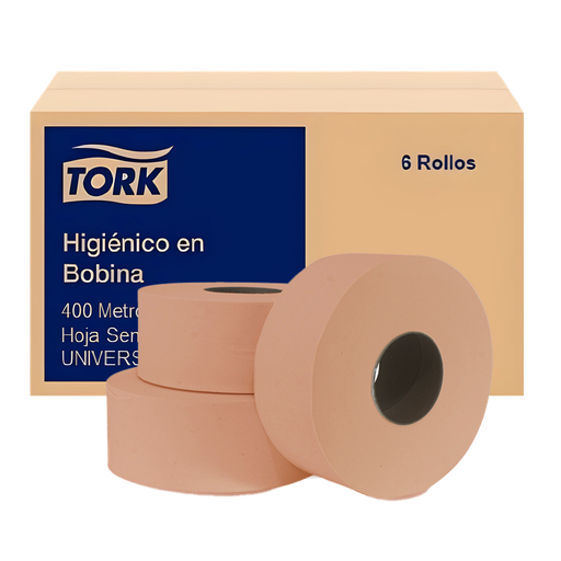 [TK410100] Papel Higiénico Universal Natural Jumbo 400 mts (37212)