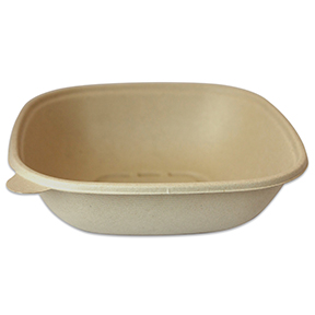 [BQ-SC-32] 32oz Fibra Bowl Cuadrado 
