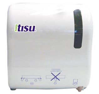 [ST804012] Dispensador Toalla Rollo Precorte Manos Libres Sani Tisu.