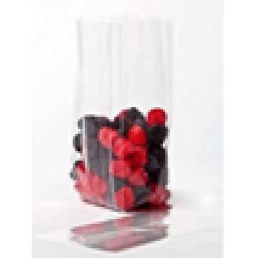 [DCGSG4] Bolsa Plana de PLA con Fuelle ( 4 5/16X9 9/16) Paq 100uds